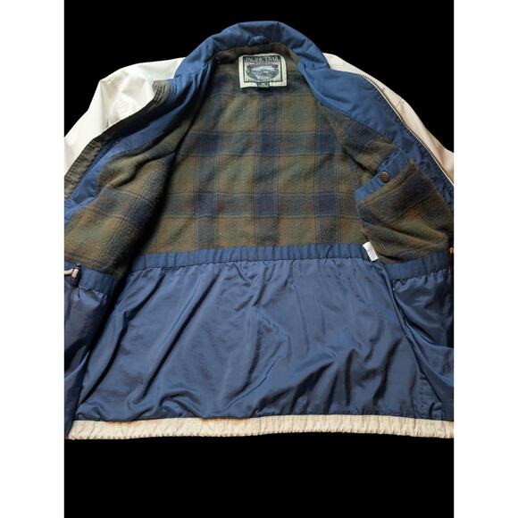 Pacific Trail Cotton Blend Quilt Plaid Lined Winter 7 Pocket Jacket Men M - Picture 4 of 10